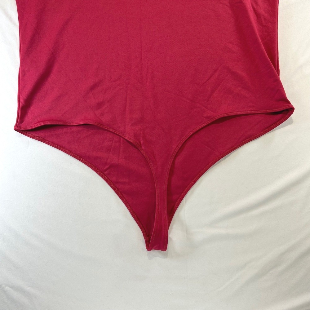 Clean Girl Abercrombie Sleek Bodysuit XXL Summer Office Siren Layering Pink - Picture 12 of 12